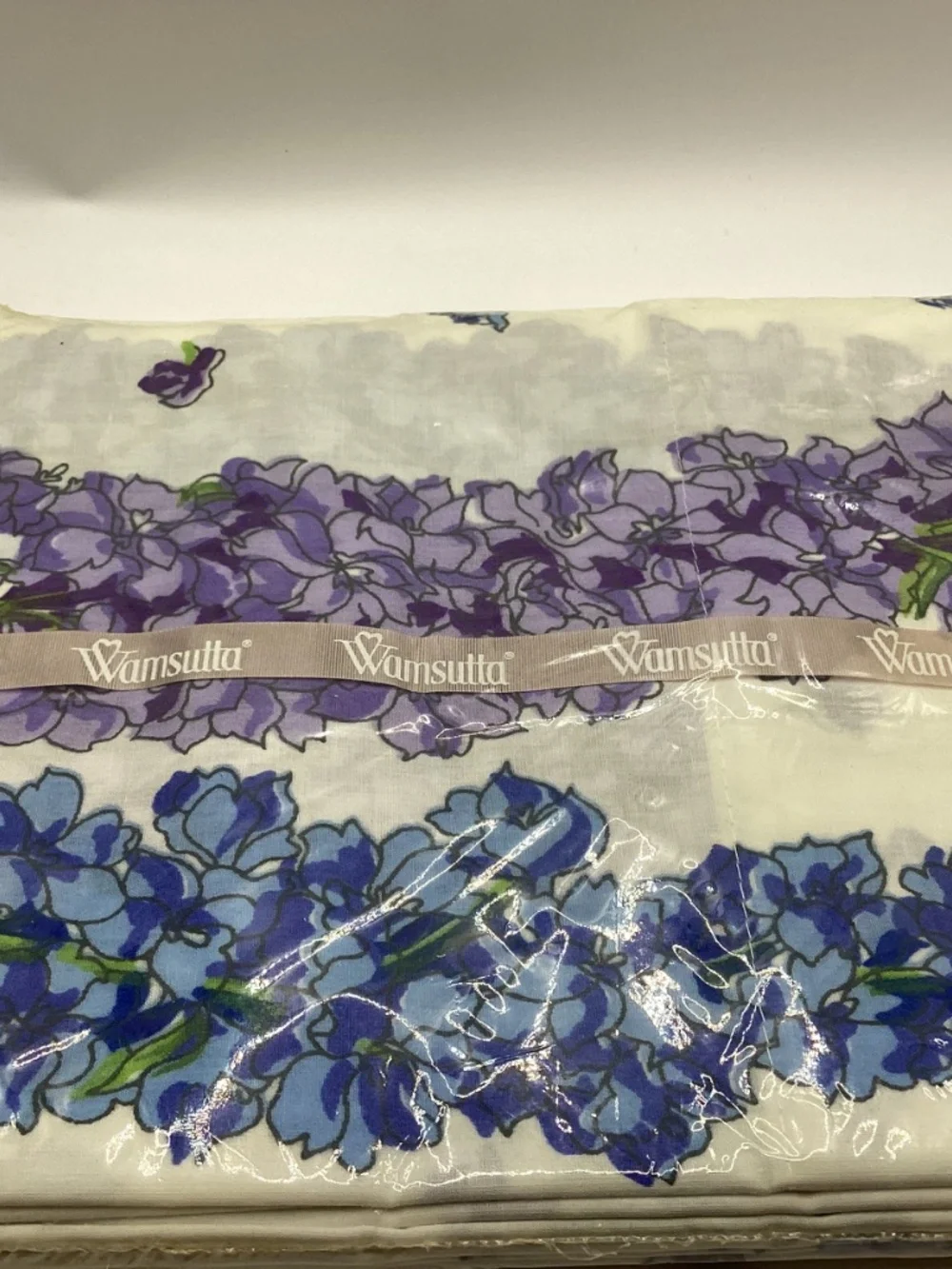 NWT Vintage Wamsutta DELPHINIUM No Iron Supercale Plus 200 Thread Queen Sheets